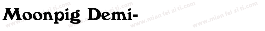 Moonpig Demi字体转换